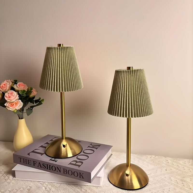 Cordless Rechargeable Table Lamp Vintage LED - 6 Styles USB Port 2200mAh Battery Touch Control Portable Bedside Desk Lamp for Bedroom Living Room Home Office