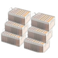 6pcs Foldable Storage Box with Steel Frame ¨C Transparent PVC Stackable Organizer for Clothes, Blankets & Cosmetics | Waterproof Under Bed Storage