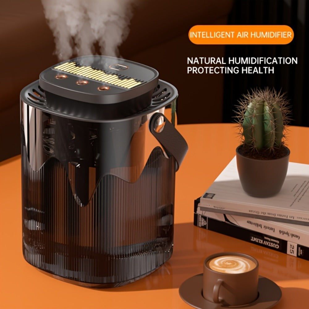Large Capacity Desktop Humidifier with Night Light ¨C 101oz 3-Nozzle USB Rechargeable Cool Mist Humidifier for Bedroom, Office, Dorm & Home, Quiet Air Humidifier with LED Night Light, Holiday Gift