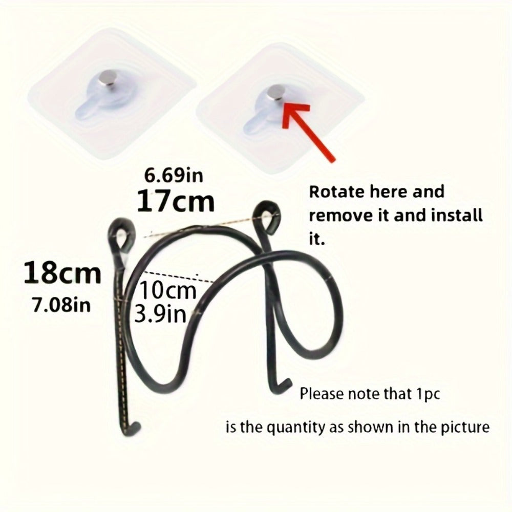 Wall Mounted Towel Rack with Hooks 6pcs Iron Hanging Rack Set Multi-Layer Wall Storage Organizer for Bathroom, Bedroom & Kitchen ¨C Easy Install, Clothes & Towel Hanger