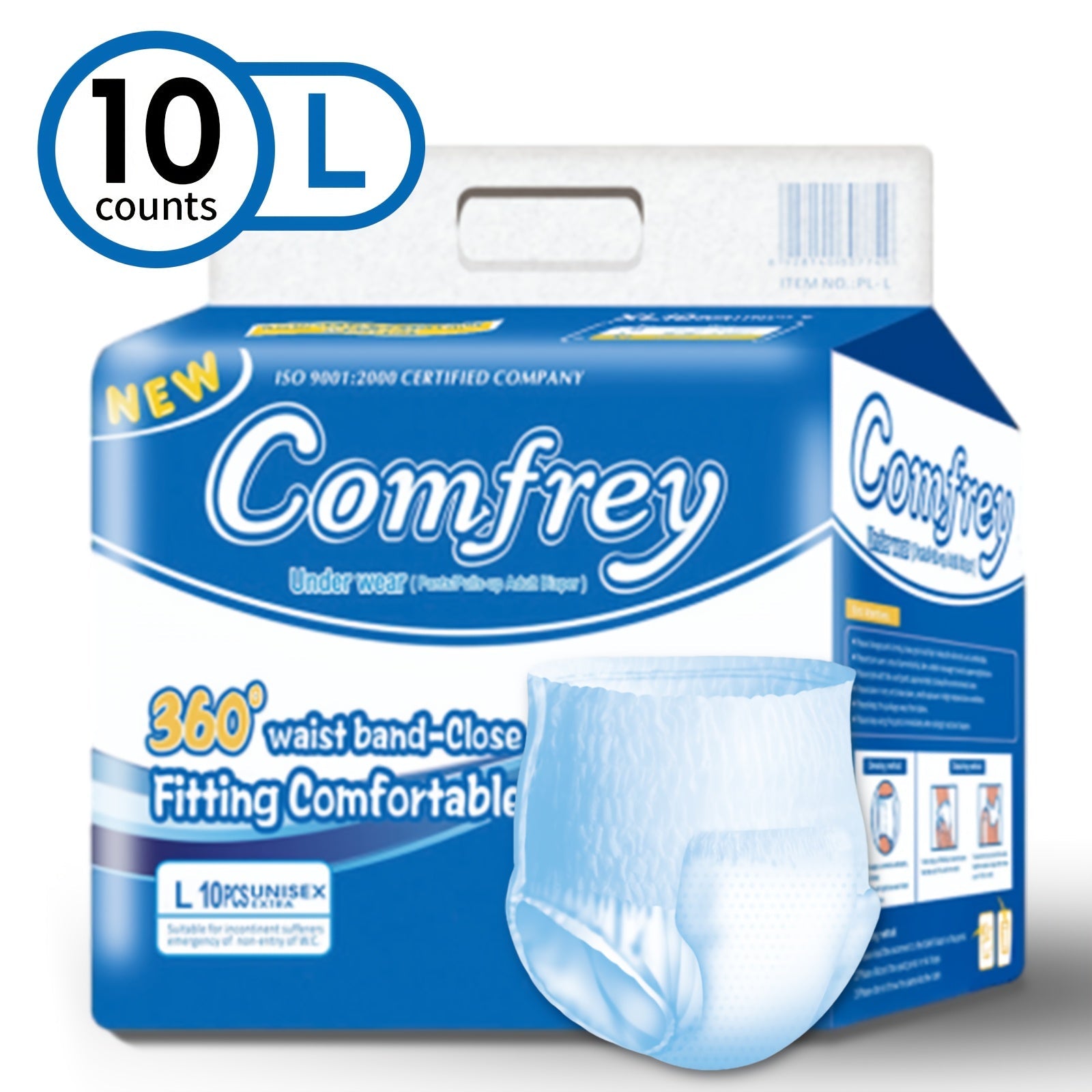 Adult Incontinence Underwear Disposable Pull Ups for Women & Men - Overnight Bladder Control Briefs, Maximum Absorbency, Slip-On Protection | M/L/XL/2XL