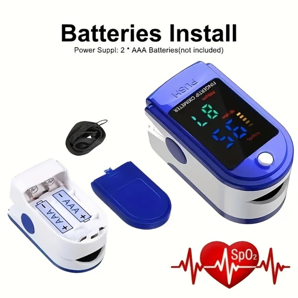 Finger Pulse Oximeter with Large Display, Athletic & Aviation Grade Blood Oxygen Saturation Monitor, Accurate SpO2 & Heart Rate Meter for Sports Fitness Home Health Monitoring ¨C Available in Sets