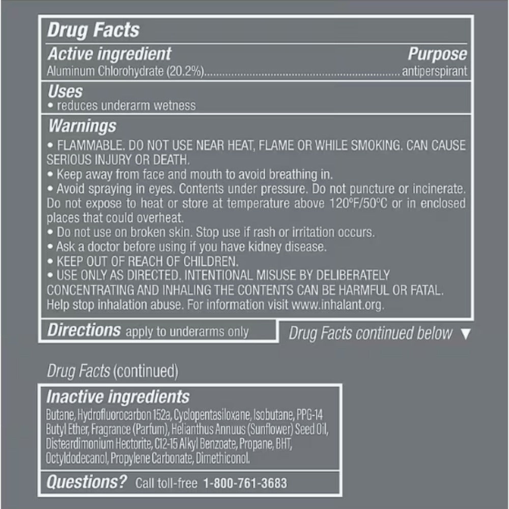 Dove Men+Care Dry Spray Antiperspirant Deodorant Pack of 6 ¨C 150mL Each (5 fl oz), 48H Protection, Alcohol-Free, Assorted Scents, Total 30 fl oz