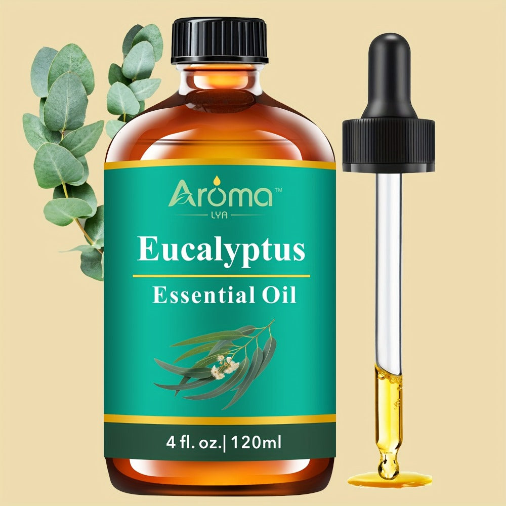Pure Essential Oils 4oz Lavender Tea Tree Eucalyptus Peppermint Lemon Frankincense Sweet Orange for Diffuser Humidifier Soap Candle Making Body Oil Aromatherapy