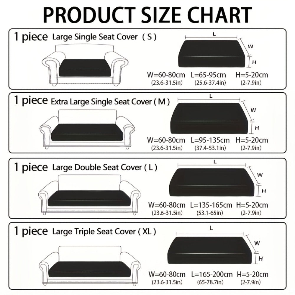 Sofa Cover Stretch Slipcover Universal Fit - Elastic Non-Slip Couch Cover Pet Friendly Machine Washable | Sofa Seat Cover Armrest Back Chaise Protector for Living Room Deep Gray Home Decor Furniture Cover