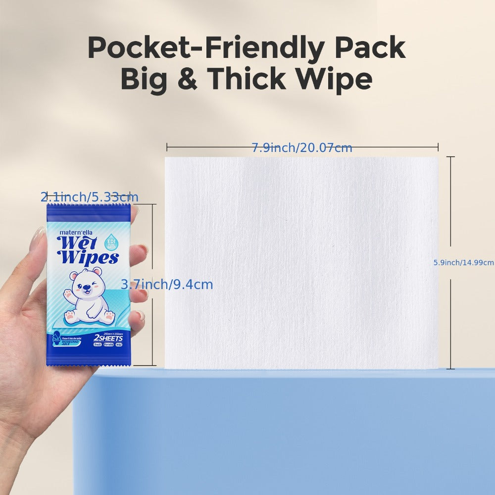 Flushable Wet Wipes with Probiotics ¨C Plant-Based Fibers, Fragrance Free, Sewer Safe, Soft & Thick Disposable Butt Wipes for Adults, Incontinence & Personal Care (1/3/5/6/8/9/15 Packs)