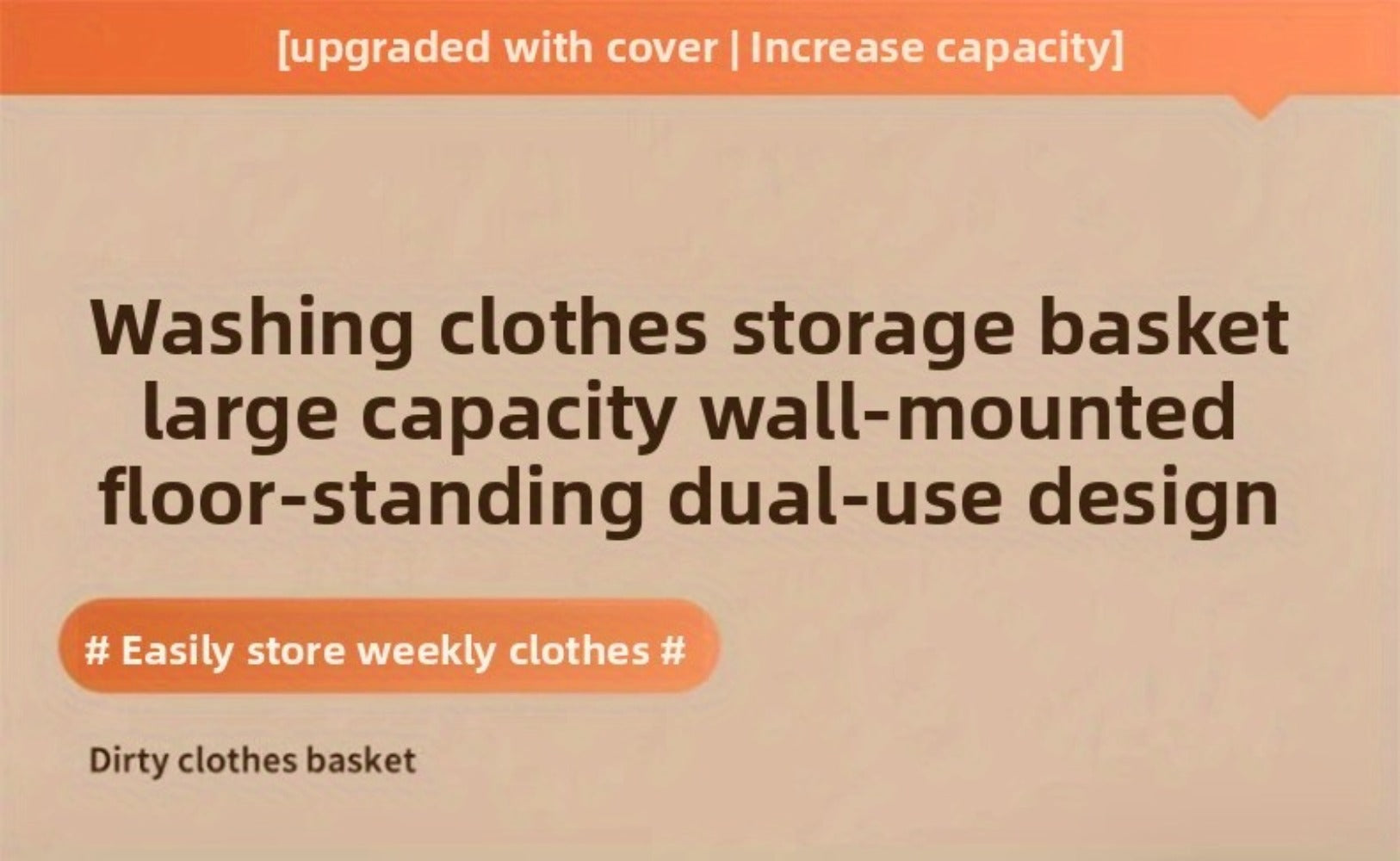 Wall Mounted Laundry Hamper Foldable Oxford Cloth with Lid | Space Saving Clothes Storage Basket for Bedroom Bathroom Living Room | Large 22x15 Inch Multi-Purpose Organizer Gray