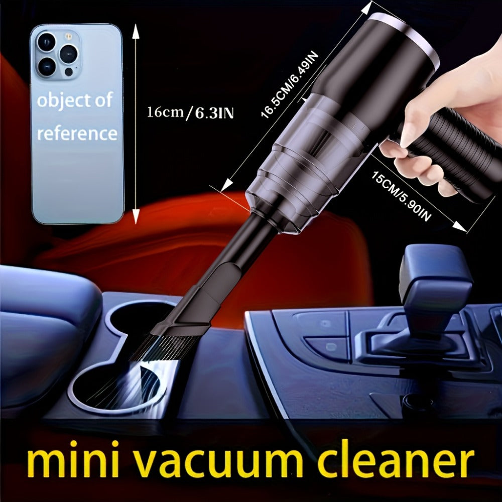 Cordless Handheld Vacuum Cleaner with LCD Display & Multi-Nozzles, 9000Pa Suction 50000RPM HEPA Filter, 2-in-1 Blow & Vacuum for Car Home Office Pet Hair Keyboard Sofa