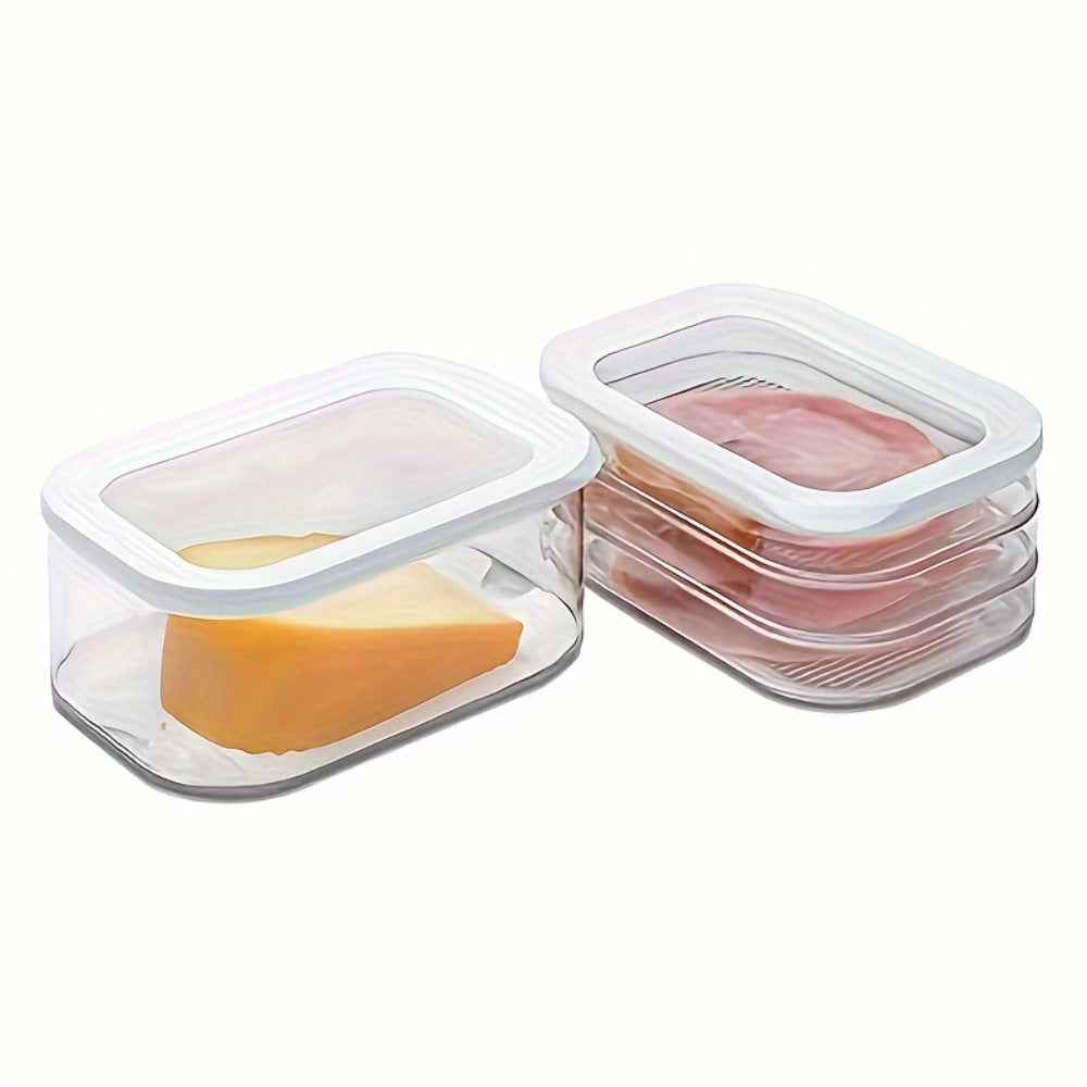 Food Storage Container Leak-Proof Reusable Airtight Sealed Box for Meat Fruits Vegetables Kitchen Organizer Fridge Pantry Meal Prep