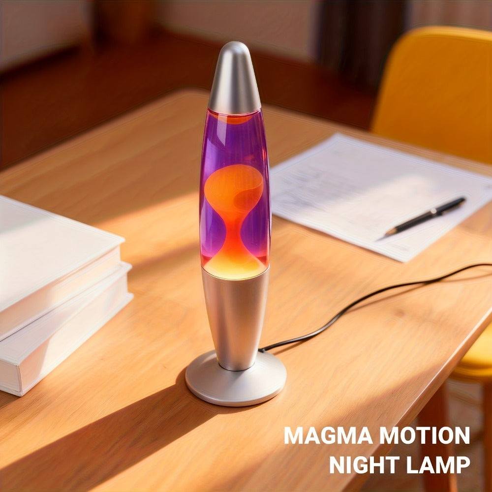 Lava Lamp 16 Inch for Bedroom Living Room Office, Relaxing Liquid Motion Lamp with Purple Water Yellow Wax, Retro Night Light Home Decor Accent