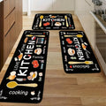 Kitchen Rug Set 3-Piece, Egg Beater Knife & Fork Theme Decorative Kitchen Mats ¡ª Soft, Easy-to-Clean Non-Slip Carpet for Kitchen, Dining Room, Bedroom & Bathroom | Fun Cooking Gift