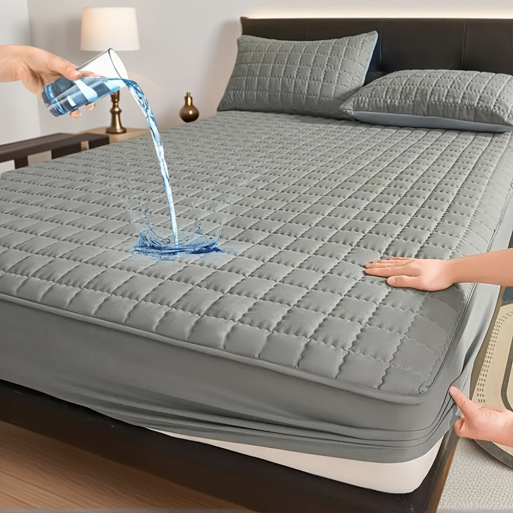 Mattress Protector Cover Soft Breathable Cooling Fitted Sheet Twin Full Queen King Deep Pocket Machine Washable Bed Cover for Home Hotel Minimalist Bedding Multiple Colors