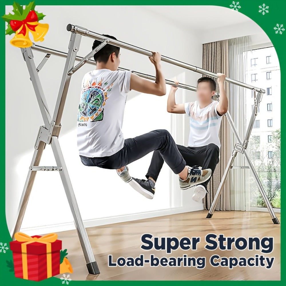 Stainless Steel Clothes Drying Rack Adjustable Retractable Foldable Indoor Outdoor Laundry Rack Heavy Duty