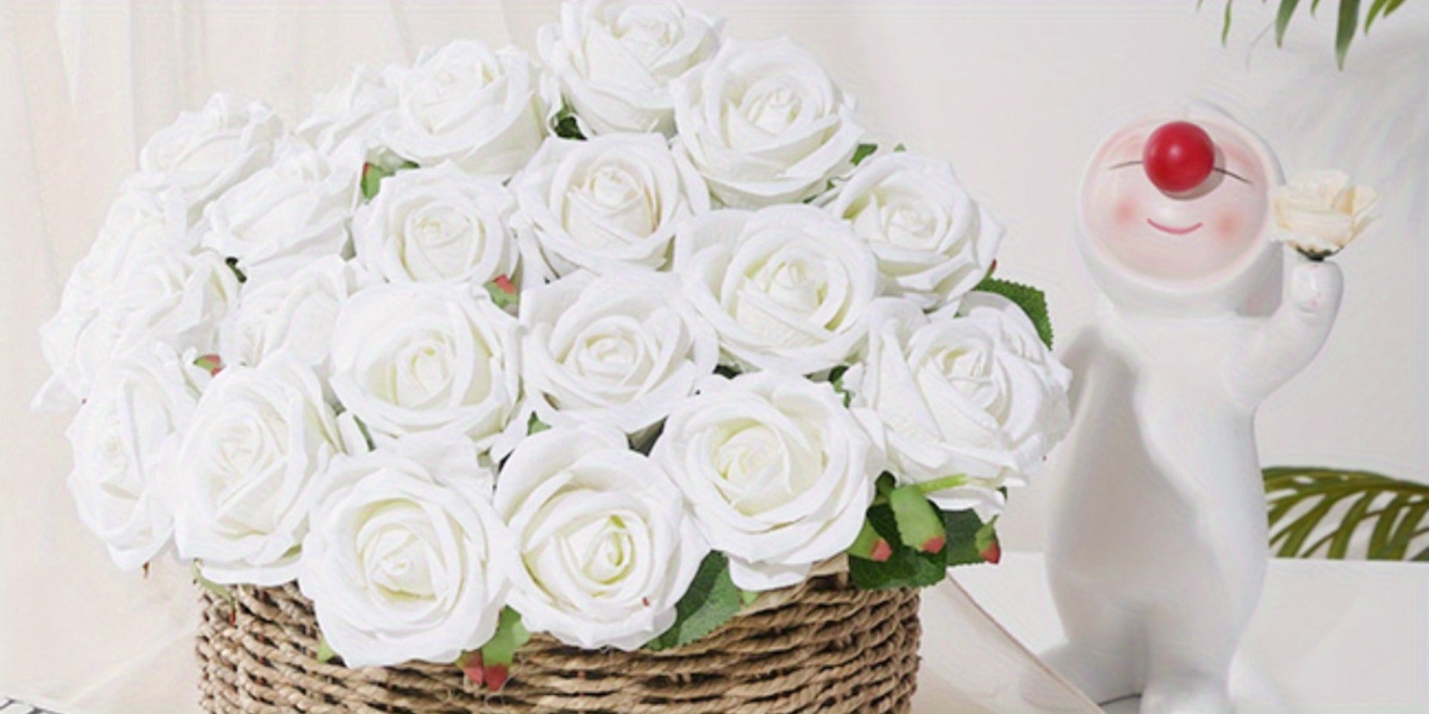 Artificial Roses Bulk with Long Stems ¨C Real Touch Velvet Fake Flowers for Wedding Bouquet, Bridal Centerpiece, Valentine's Day, Mother's Day, Home Decor (50/100pcs, Multi Colors)