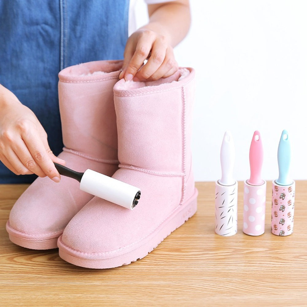 Lint Roller Pet Hair Remover Mini Portable 12 Pack Travel Size No Power Required for Clothing Furniture Car Seats Couch Reusable Clothes Cleaner Bulk Value Pack Great for Gift Bags