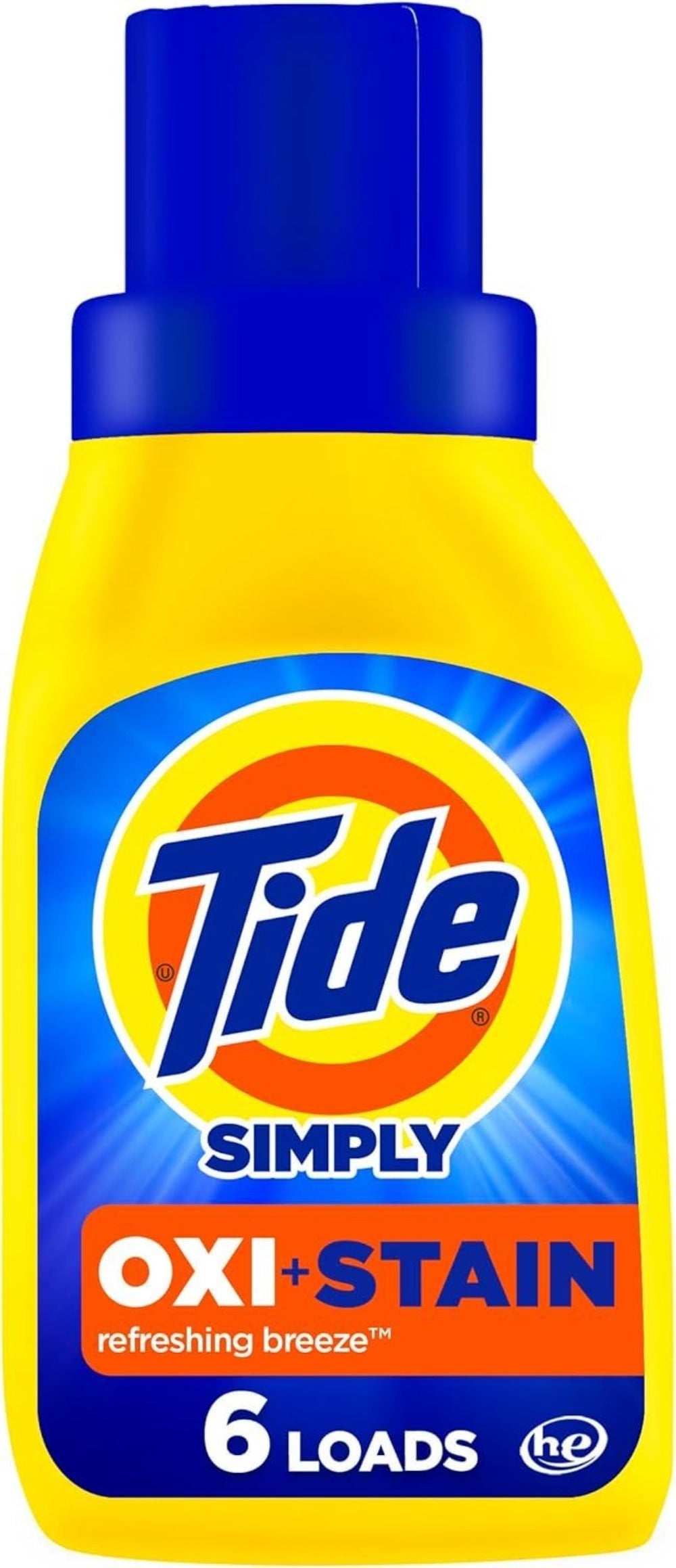 Tide Simply Plus Oxi Liquid Laundry Detergent Refreshing Breeze Scent OXI Boost Ultra Stain Release HE Compatible Works in Cold Water Pack of 12 Bottles 10 fl oz Each