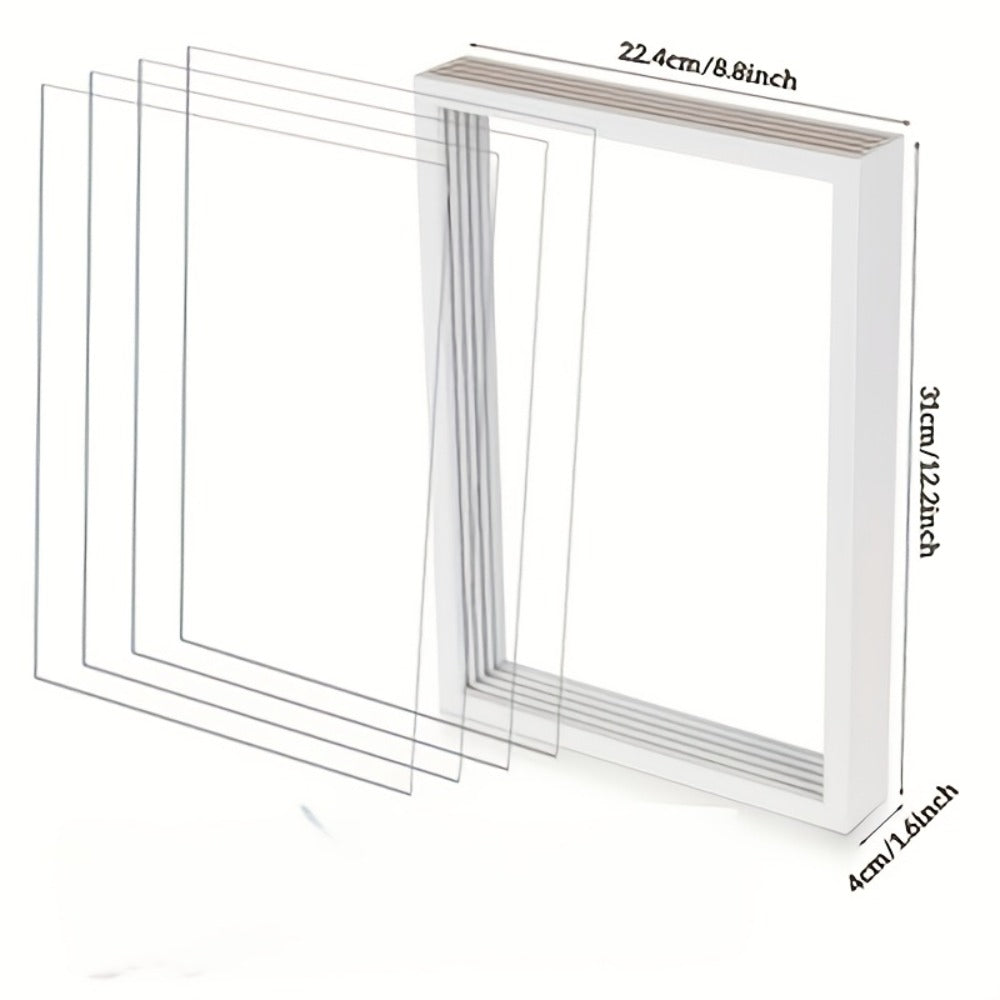 Family Handprint Kit with 4 Slots & 6 Colors ¨C Memory Frame Keepsake Gift