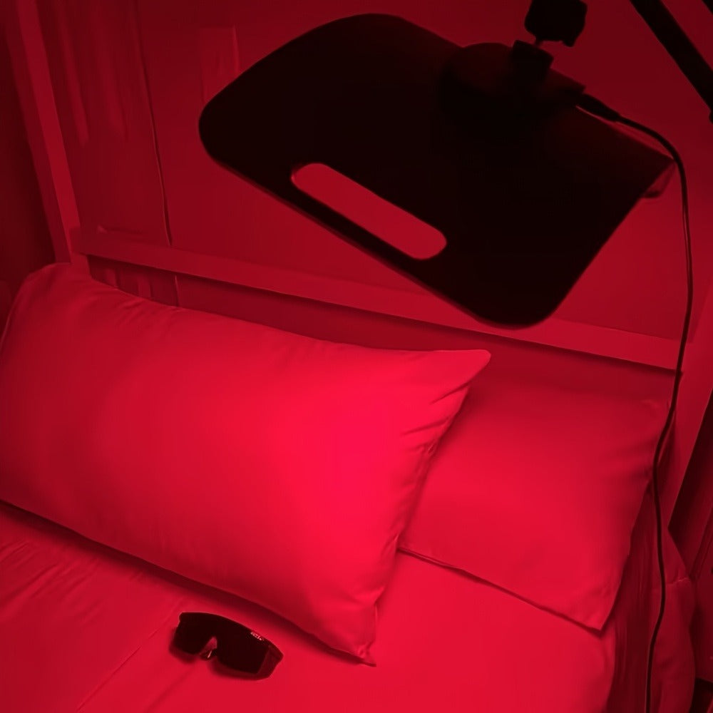 Red Light Therapy Lamp 660nm & 850nm Near Infrared Light Therapy Device with Stand LED Panel for Face Body Skin Rejuvenation Pain Relief Muscle Recovery