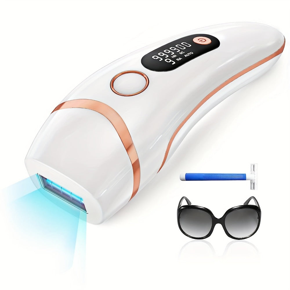 IPL Hair Removal Device for Women & Men, 999,000 Flashes Permanent Hair Remover with 3 Functions (HR/SC/RA), 9 Energy Levels, 2 Light Modes, Full Body Use ¨C Face, Legs, Bikini, Underarms