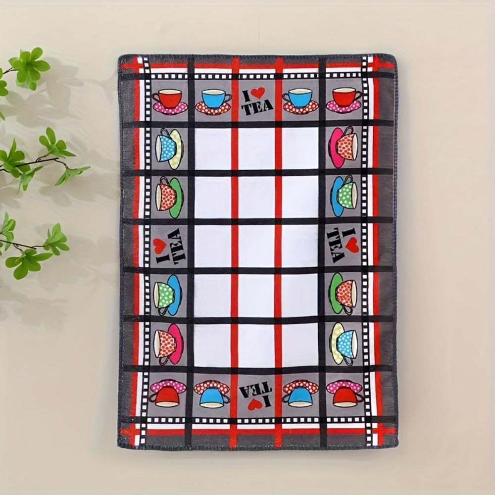 Holiday Kitchen Dish Towels Set of 6 - Colorful Printed Dishcloths Soft Absorbent Tea Towels for Kitchen Decor