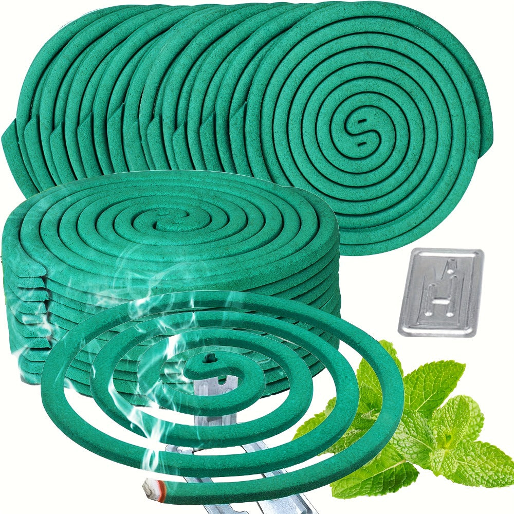 Lemongrass Spiral Incense Coils 10 Pack - Large Natural Long-Lasting Herbal Incense for Outdoor Patio, Camping, Garden, Meditation & Summer Evenings, Fresh Aromatherapy Scent
