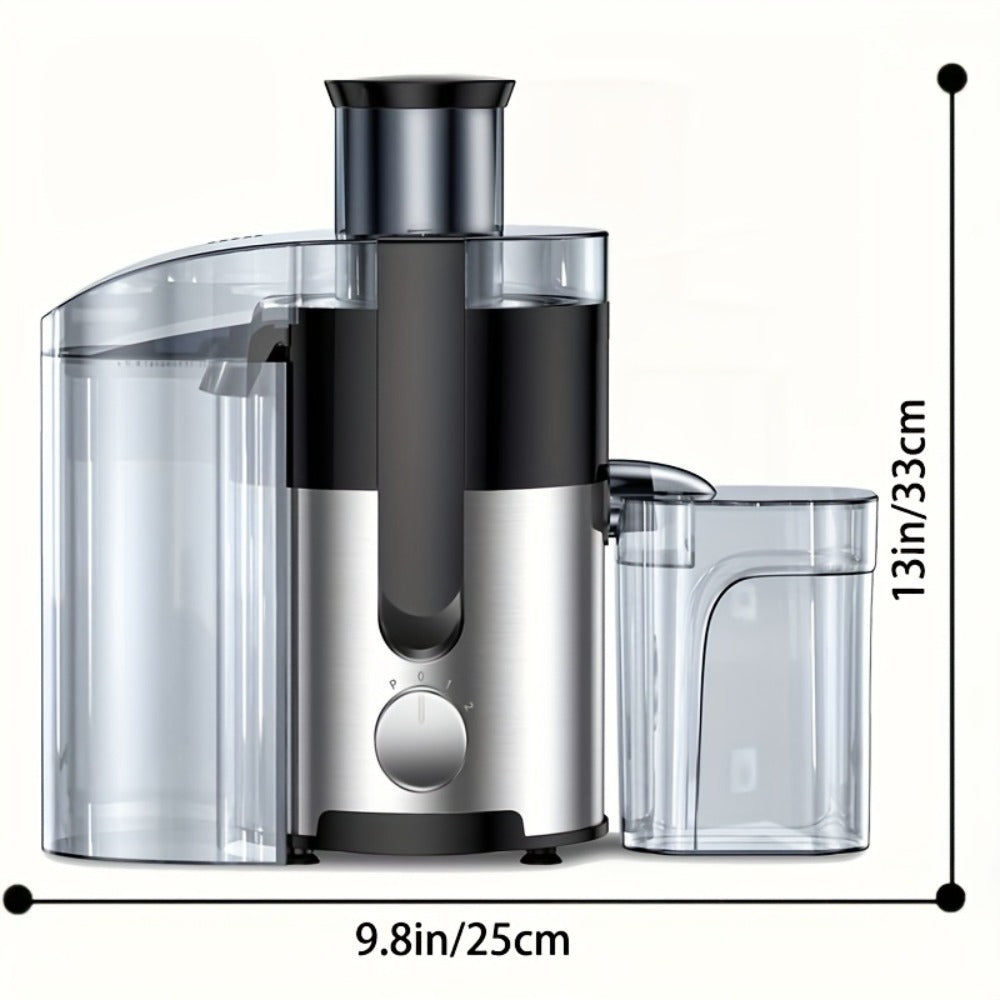 3-in-1 Juicer Blender Food Processor Multifunctional Juice Extractor Wide 3-Inch Chute 3-Speed Settings High Juice Yield Easy Clean Detachable for Fruits Vegetables Fast Juicing