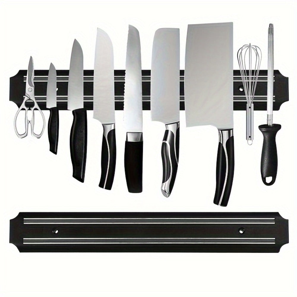 Magnetic Knife Holder Wall Mount 20 Inch - Strong Magnetic Knife Bar Strip for Kitchen, Space-Saving Knife Rack for Knives, Scissors, Tools, Easy Install Kitchen Organizer