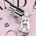 Cute Cartoon Lighter with Keychain ¨C Sanrio Hello Kitty & Kuromi Mini Windproof Flame Lighter, Portable Blue Fire Lighter for Cigarettes, Creative Kawaii Gift Idea, No Battery Required (Butane Not Included)