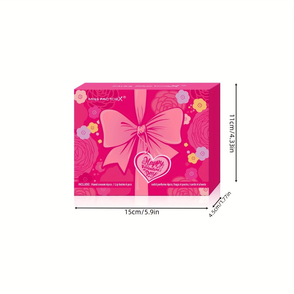 20pcs Beauty Gift Set Lip Balm Hand Cream Solid Perfume Pink Gift Bag Glossy Finish All Skin Types Holiday Party Mother's Day Wedding Bridesmaid Favors