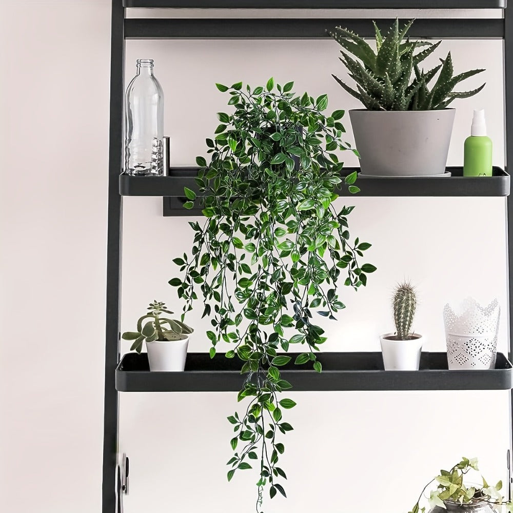 Artificial Hanging Ivy Vines ¨C Fake Eucalyptus & Mandala Green Vine Plants for Indoor Wall Decor ¨C Faux Hanging Plants for Bedroom, Bathroom, Balcony, Bookshelf & Living Room Aesthetic ¨C 6 or 8 Pack