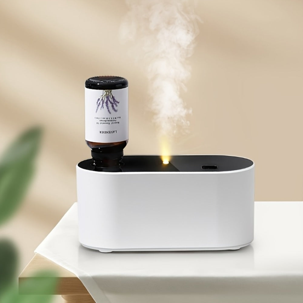 Essential Oil Diffuser Waterless Aroma Diffuser ¨C USB Mini Humidifier, 3 Misting Modes, Color LED Lights, Auto Circulation for Home, Office & Car
