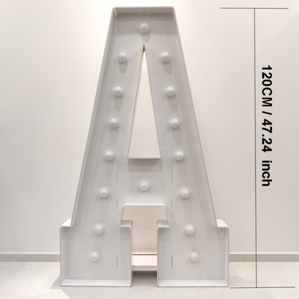 LED Letter Lights 4FT Tall Marquee Letter Lights A-Z Alphabet Light Up Letters with Cool White LED for Wedding, Birthday, Party, Proposal & Graduation Decor