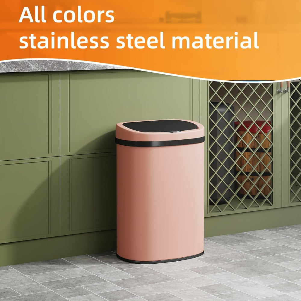 Touchless Motion Sensor Trash Can 13 Gallon 50L ¨C Automatic Kitchen Garbage Can for Home Office Bedroom Living Room