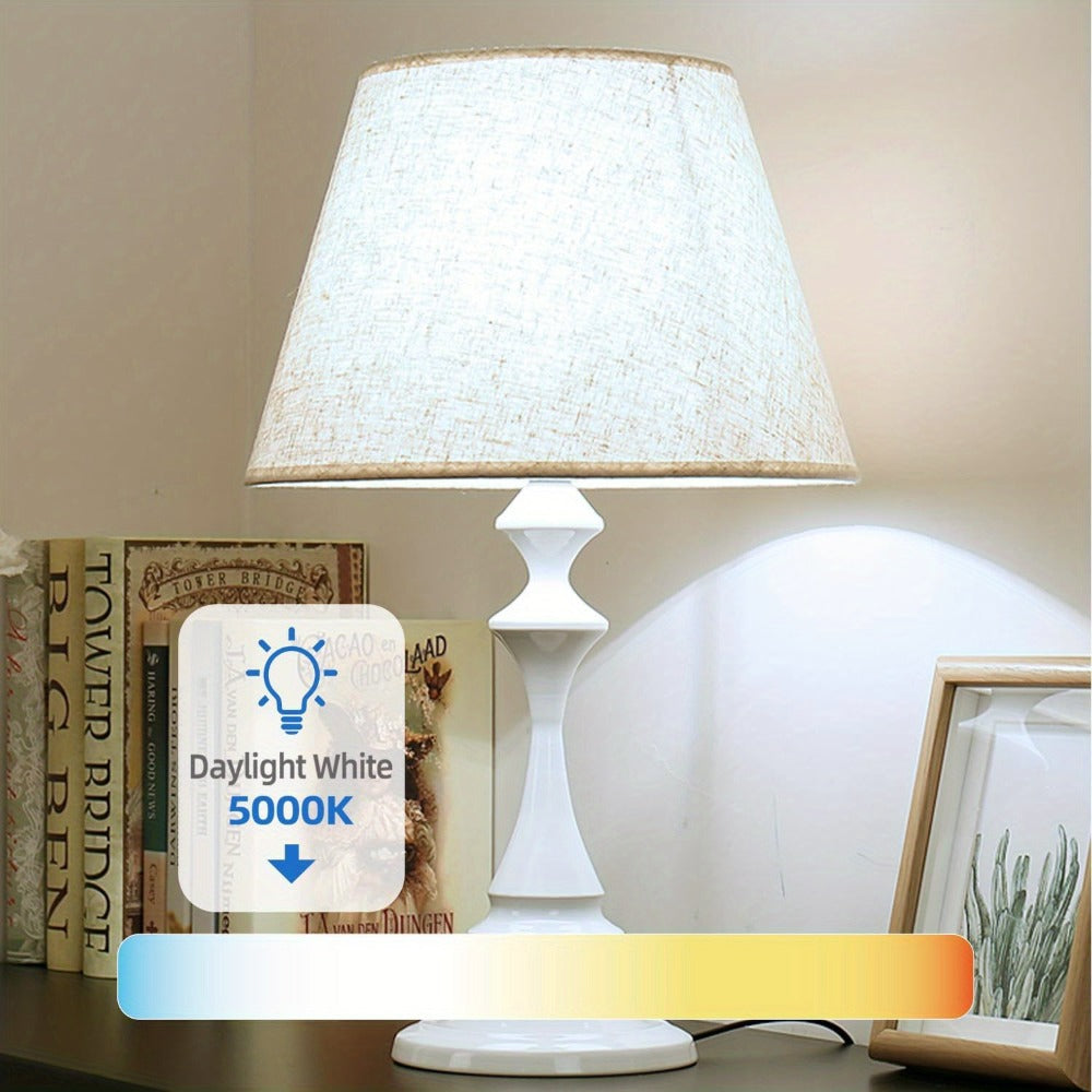 A19 LED Light Bulbs 60 Watt Equivalent, 5000K Daylight White E26 Base, 800 Lumens 9W Energy Efficient Bulb, 80+ CRI 15000 Hours Long Life, Standard LED Bulbs for Bedroom Living Room Office