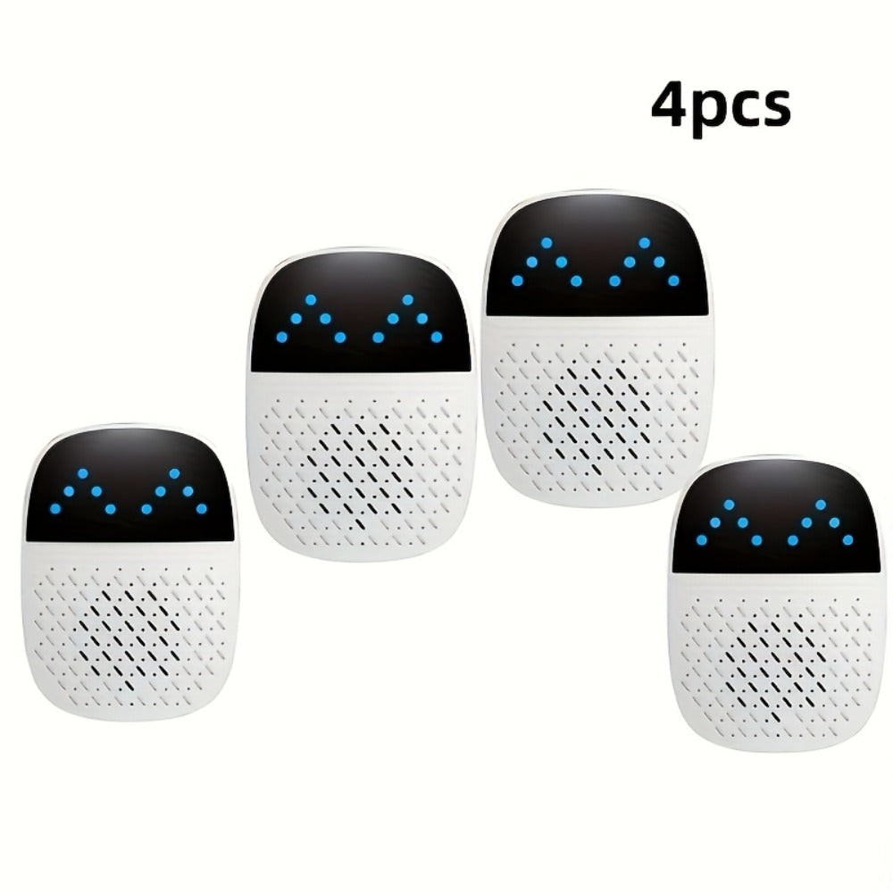 Ultrasonic Pest Repeller 4 Pack - Dual-Mode Indoor Plug-In Repellent for Mice, Spiders, Ants, Flies, Roaches | Wide Coverage for Home, Apartment & Dormitory