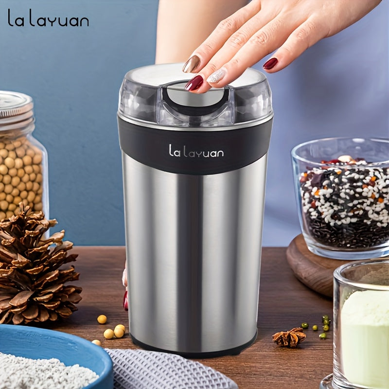 Coffee Bean Grinder Electric 200W Powerful Motor Stainless Steel Chamber Ultra-Fine Blade Grinder One-Touch 12 Cups Multi-Purpose for Spices Nuts Grains 110V US Plug
