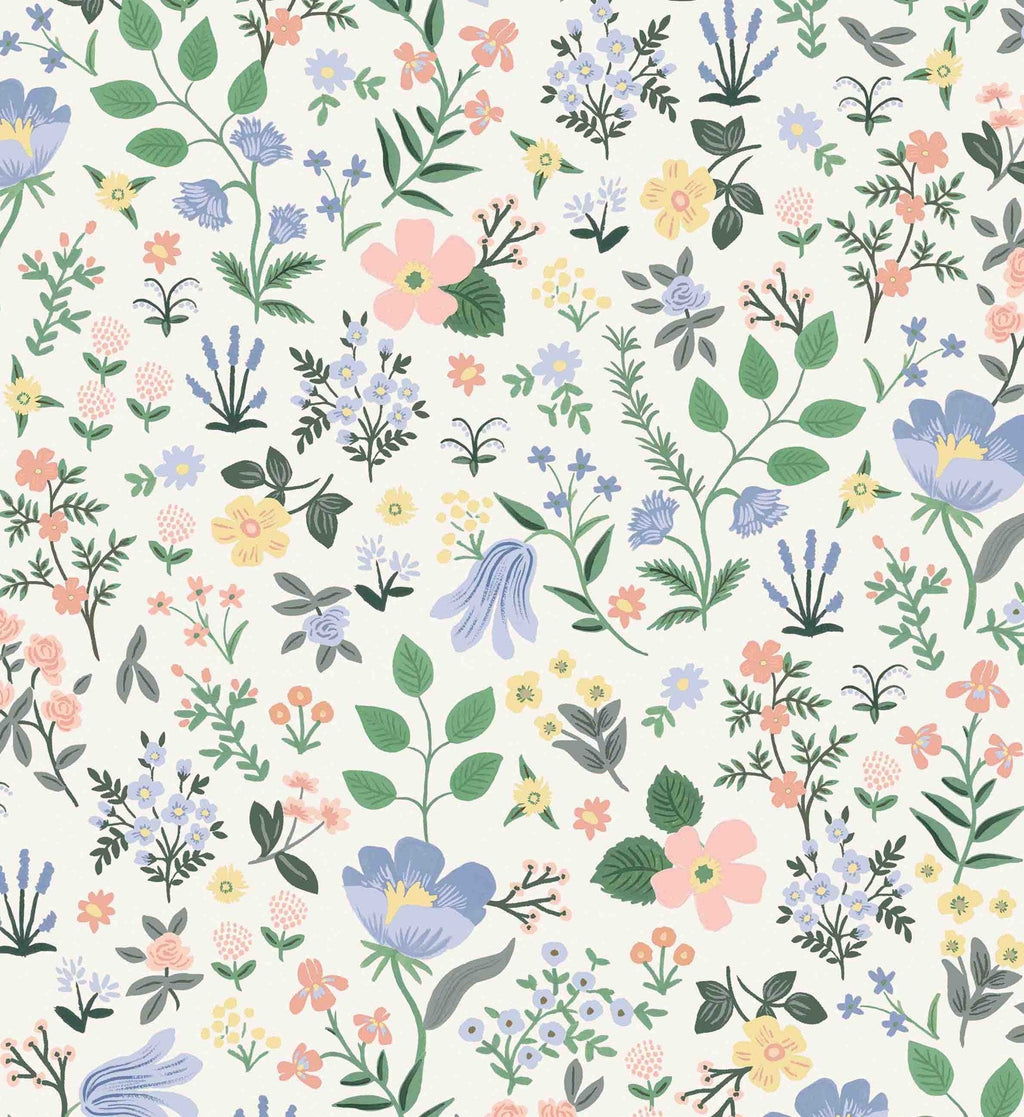 Bramble Fields Peel & Stick Wallpaper - Cream