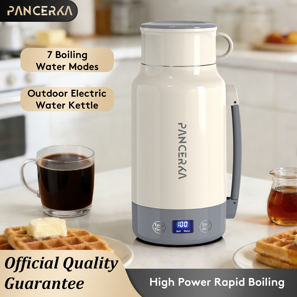 Portable Electric Kettle 400W ¨C 1L 33.8oz Fast Heating 304 Stainless Steel Kettle with Smart Temperature Control, Boil & Warm Functions, Safe & Easy to Clean, Perfect for Travel & Home ¨C Green, White