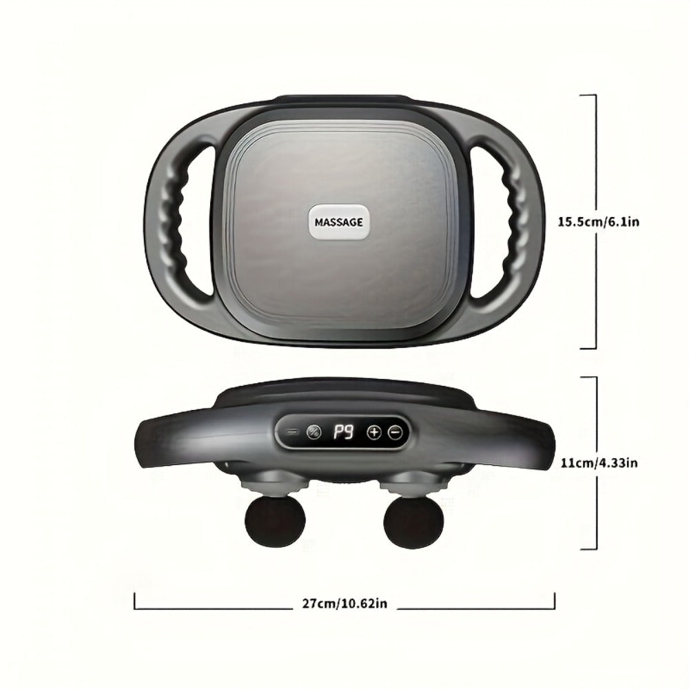 Massage Gun 12 Heads Deep Tissue Percussion Muscle Massager Set for Back Neck Shoulders Legs Foot Pain Relief Quiet Handheld Electric Body Massager