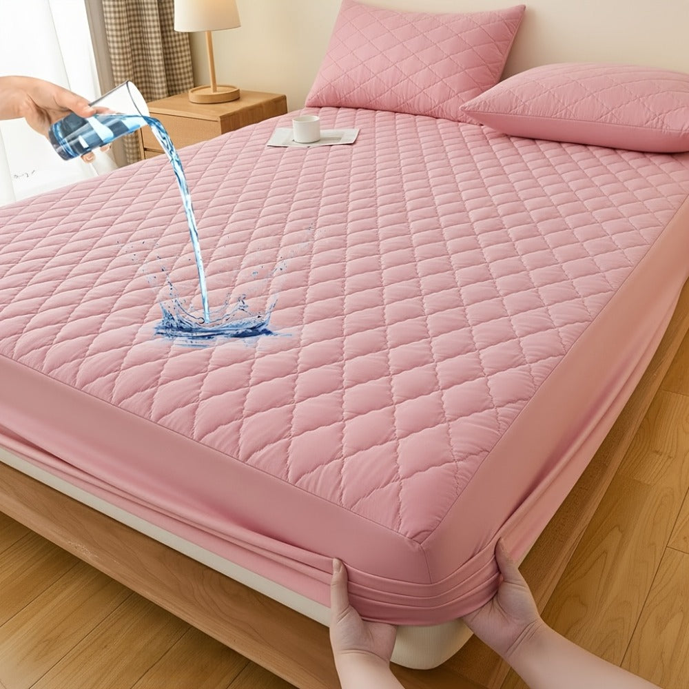 Mattress Protector Cover Soft Breathable Cooling Fitted Sheet Twin Full Queen King Deep Pocket Machine Washable Bed Cover for Home Hotel Minimalist Bedding Multiple Colors