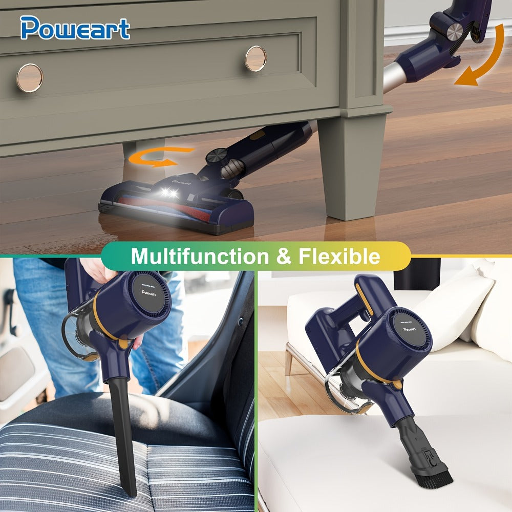 Cordless Vacuum Cleaner for Home ¨C Corded & Cordless 2-in-1, 180¡ã Foldable, LED Brush, High Suction, 40-Min Runtime, 38.58oz Dust Cup for Hardwood Floors, Seniors & Pregnant Women
