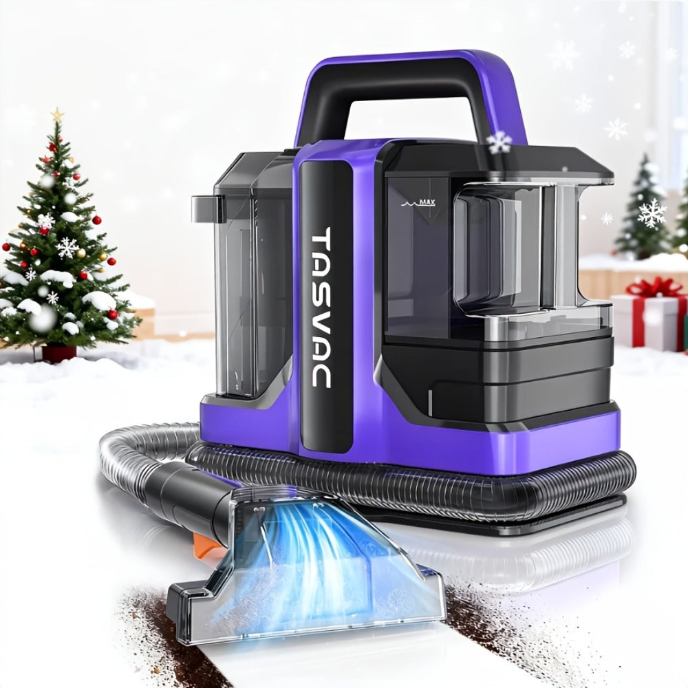 Portable Carpet Cleaner Deep Cleaning Machine with Dual Brushes Powerful Spray for Upholstery Stairs Car Seats Tough Stain Removal