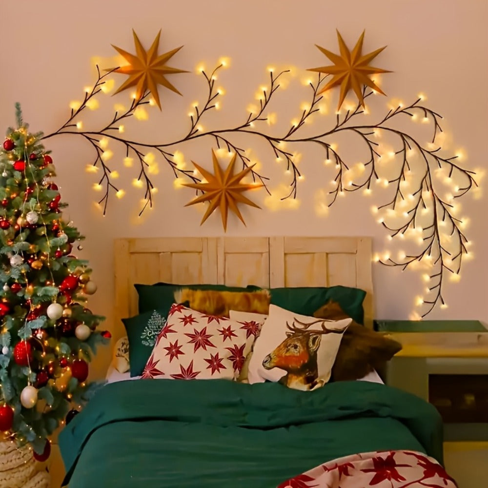 96 LED Fairy Lights USB Powered - 6ft Bendable Willow Branch String Lights with 8 Modes & Remote Control for Indoor Home Decor, Wedding, Christmas, Holiday Party