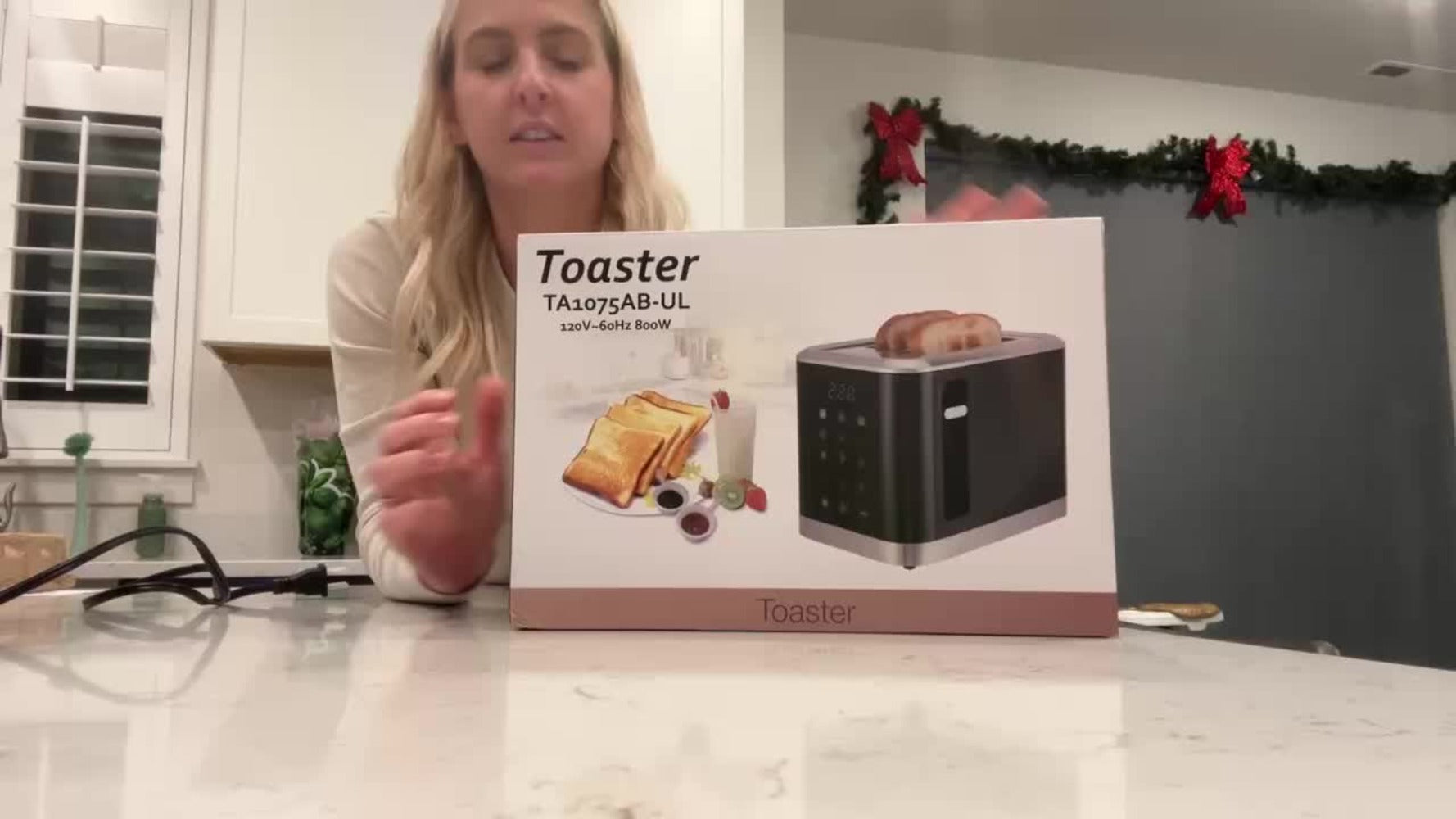2 Slice Toaster with Touch Screen ¨C 1.5¡± Wide Slot for Bread, Bagels & English Muffins, 6 Bread Types, 5 Toast Shade Settings, Cancel & Defrost Functions