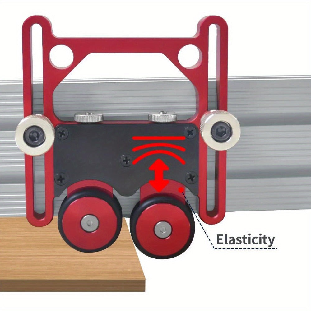Feather Boards for Table Saw and Router Table with Elastic One-Way Wheels Safe Stock Feeding Woodworking Accessory Adjustable Fence Guide Anti-Kickback Tool Set