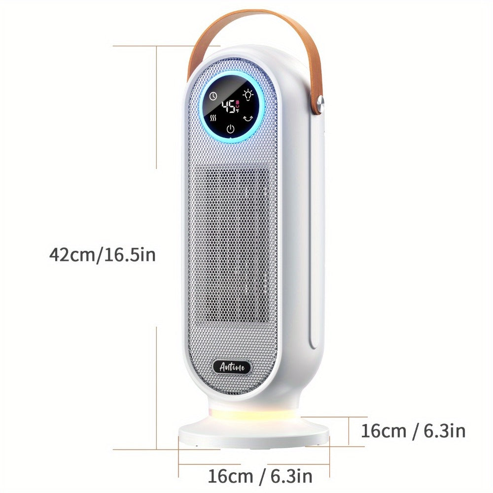 Space Heater 1500W with Remote Control & Digital Display ¨C Portable Electric Heater for Indoor Use, 90¡ã Oscillation, Overheat Protection, Ultra-Quiet Room Heater for Bedroom, Office & Home