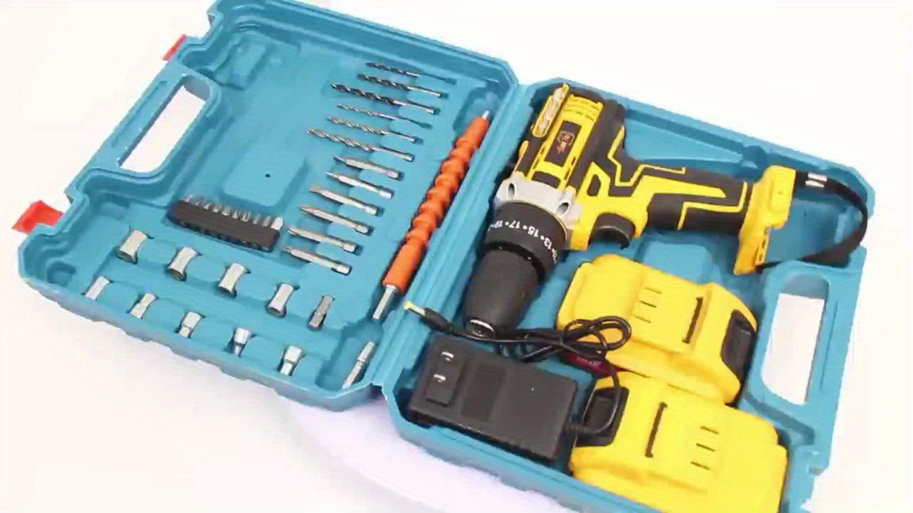 Cordless Impact Drill Set 21V - Wireless Power Drill with Battery & Quick Charger, Multifunctional Tool Kit for Home Repair, DIY Projects & Family Use, Multiple Configurations Available (Gift for Men)