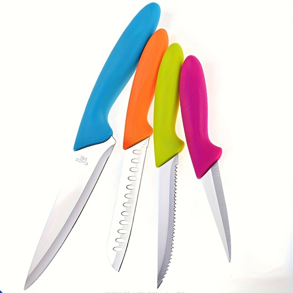 5-Piece Paring Knife Set Ultra Sharp German Steel Kitchen Knives PP Ergonomic Handle Fruit Vegetable