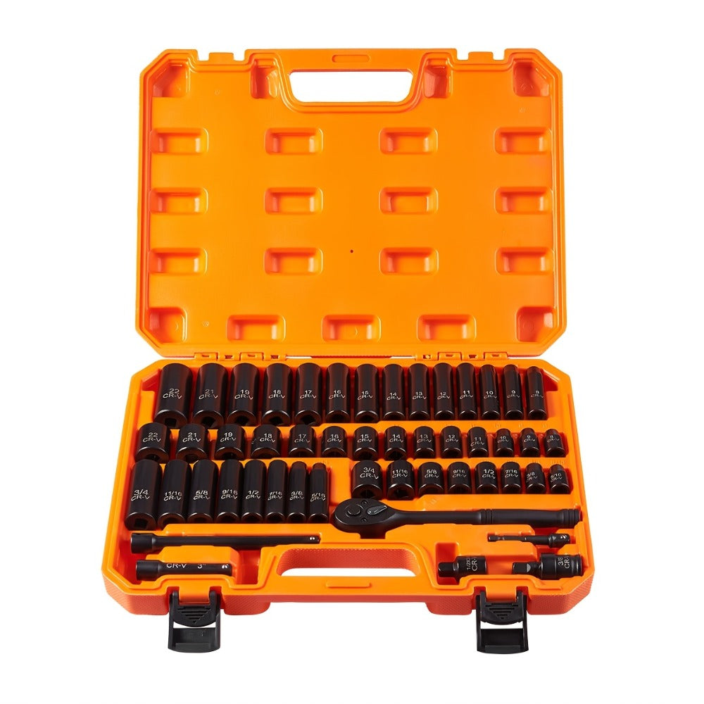 Ratchet Socket Wrench Set with Handle ¨C 50/53/96/123/218/999PCS | 3/8¡± Drive CR-V Steel | Metric & Imperial Sizes | Car Maintenance, Boat & Home Repair Tool Kit for Mechanics