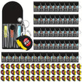 Mini Tape Measure & Screwdriver Keychain Tool Set 96 Pack ¨C Bulk Party Favors for Men, Father's Day Gifts, DIY Emergency Keychain Tools, Compact Measuring Tape with Mini Screwdriver